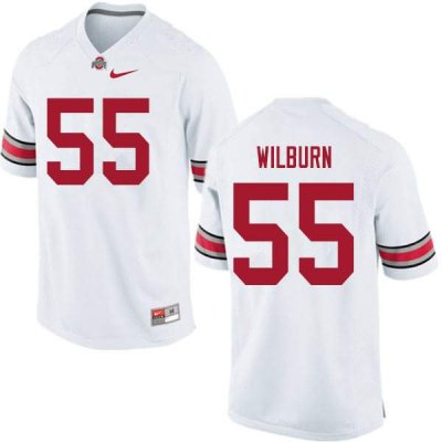 NCAA Ohio State Buckeyes Men's #55 Trayvon Wilburn White Nike Football College Jersey WHF1345FB